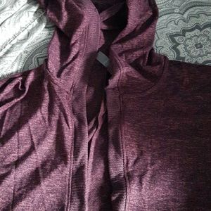 Maroon open cardigan